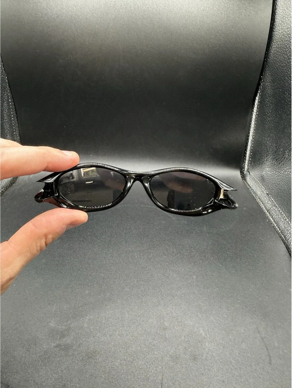 Oakley Pocket Polished Black Front/Black Iridium Lenses